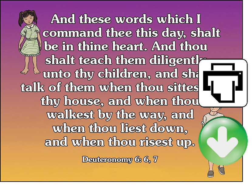 Deuteronomy 6:6-7 Memory Verse Download (Ready-to-Print PDF)